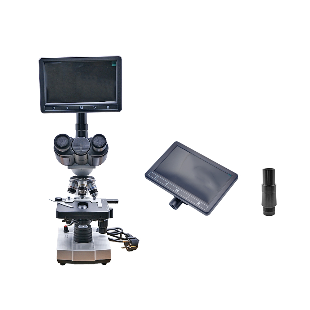 Microscópio XSP-104B com visor eletrônico